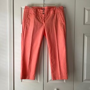 NWT - Lands End - Size 12 - Coral Chino Capris